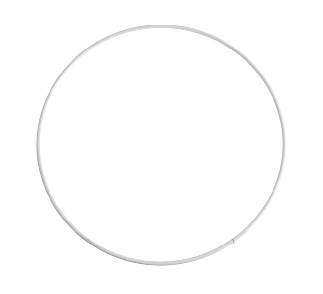 Obręcz metalowa baza biała 35cm