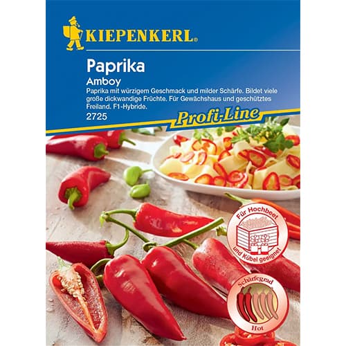1 szt, Csípős paprika Amboy F1 - Magok: Mod de ambalare: 1 db