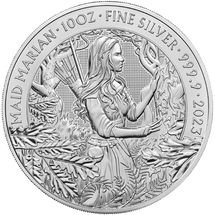 Srebrna moneta Mity i Legendy: Lady Marian 10 uncji - wysyłka 24 h! - Mennica Skarbowa