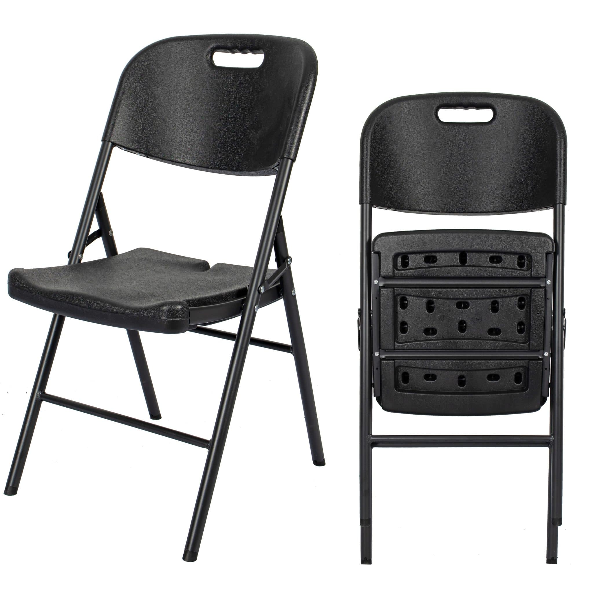 Krzesło cateringowe ogrodowe składane Strong czarne