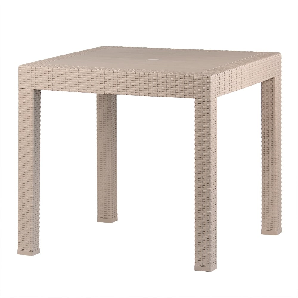 Stół ogrodowy Riviera - imitacja rattanu kolor beżowy