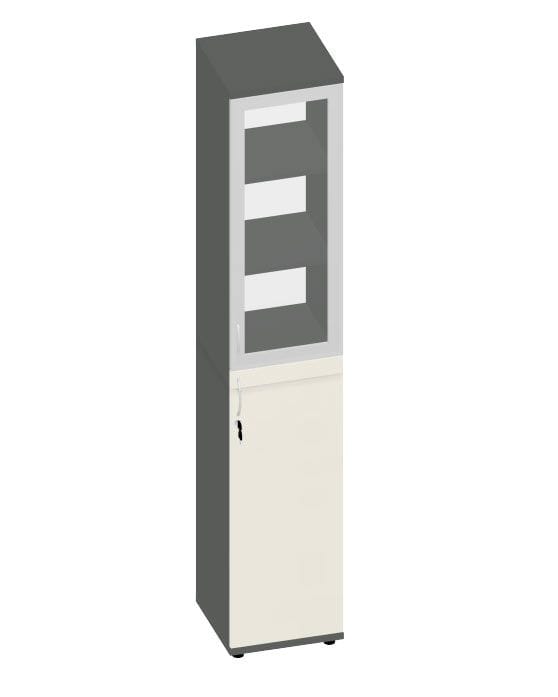 HEBE TS621 regał z witryną lewy 40,2x40x219,5h