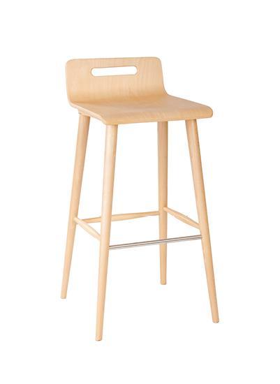 X-STOOL stołek barowy drewniany bukowy olejowany Paged ( H-2090 )