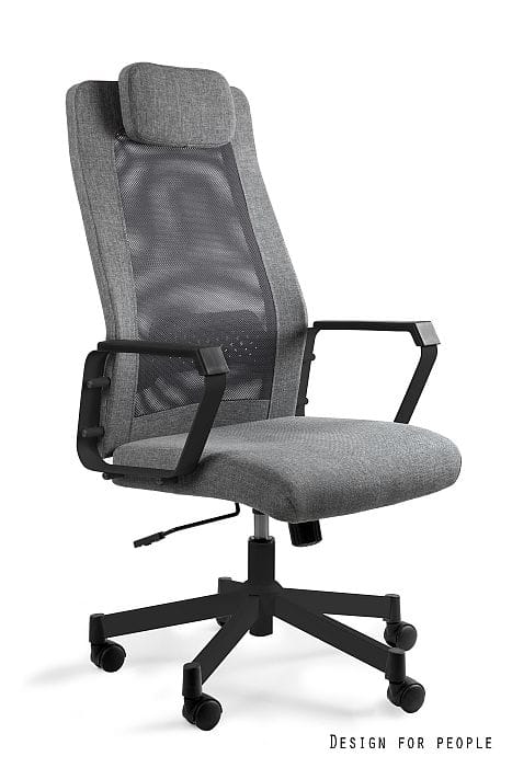 Fotel biurowy FOX ,czarny stelaż, czarny lub szary, siatka/tkanina