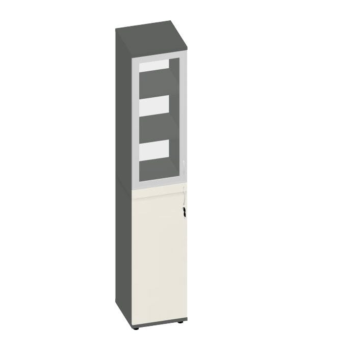 HEBE TS620 regał z witryną prawy 40,2x40x219,5h