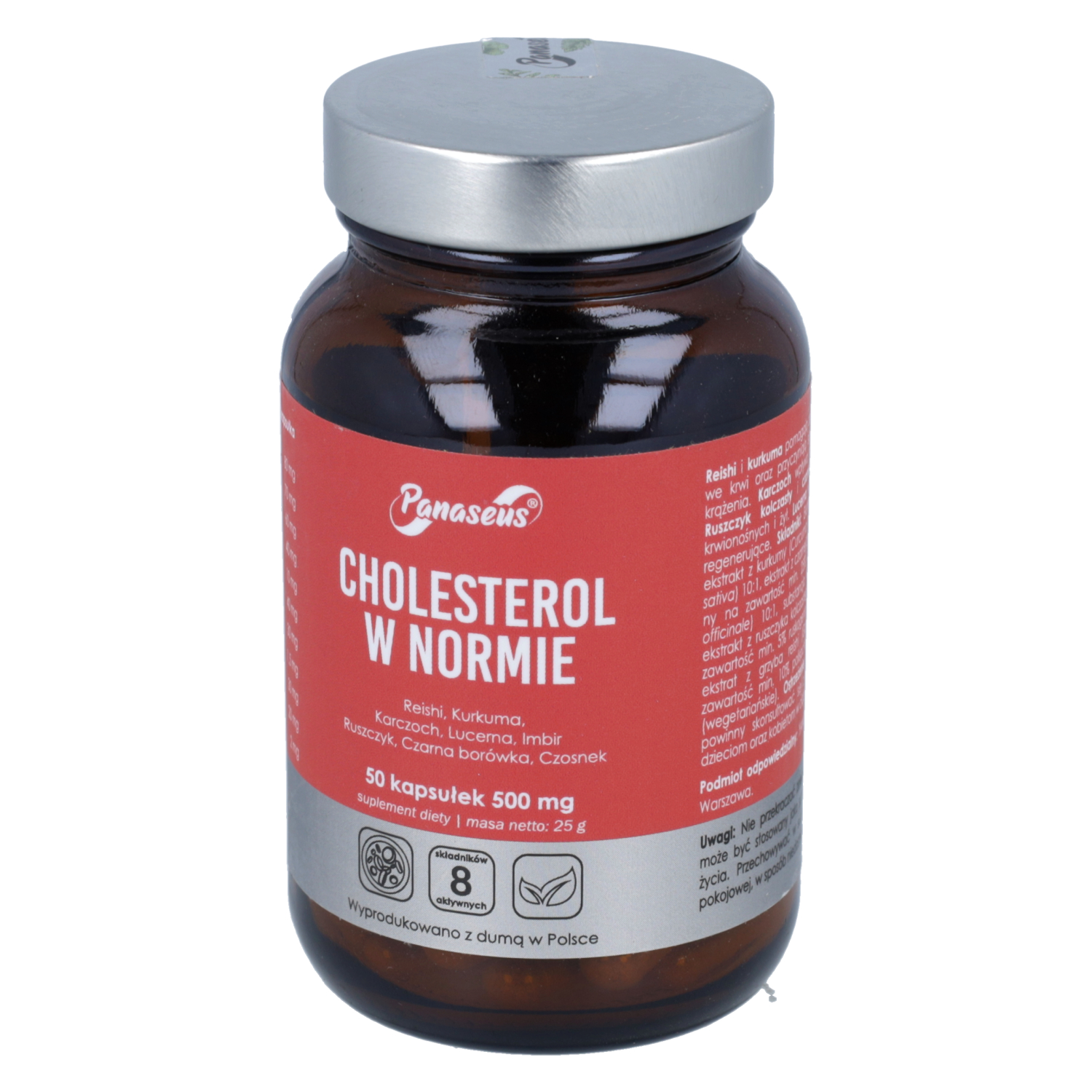 Panaseus cholesterol w normie, 50 kapsułek