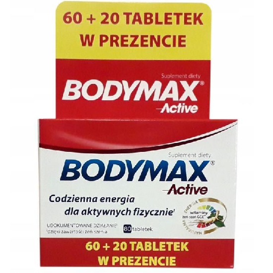 Bodymax active - 60 + 20 tabletek