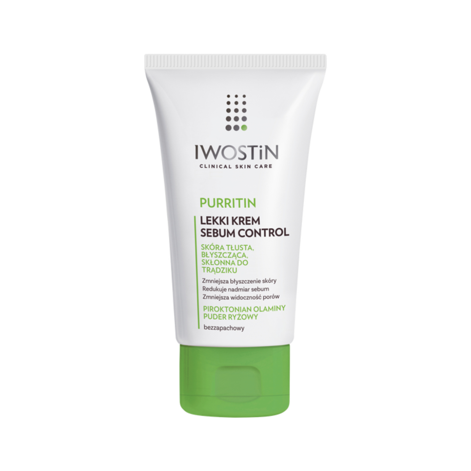 Iwostin purritin - seboregulujący, lekki krem do twarzy, 60 ml