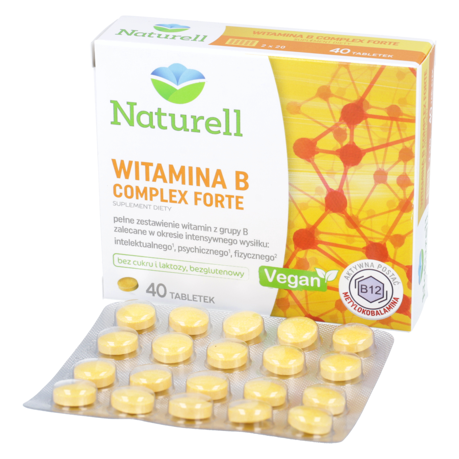Naturell witamina b complex forte, 40 tabletek