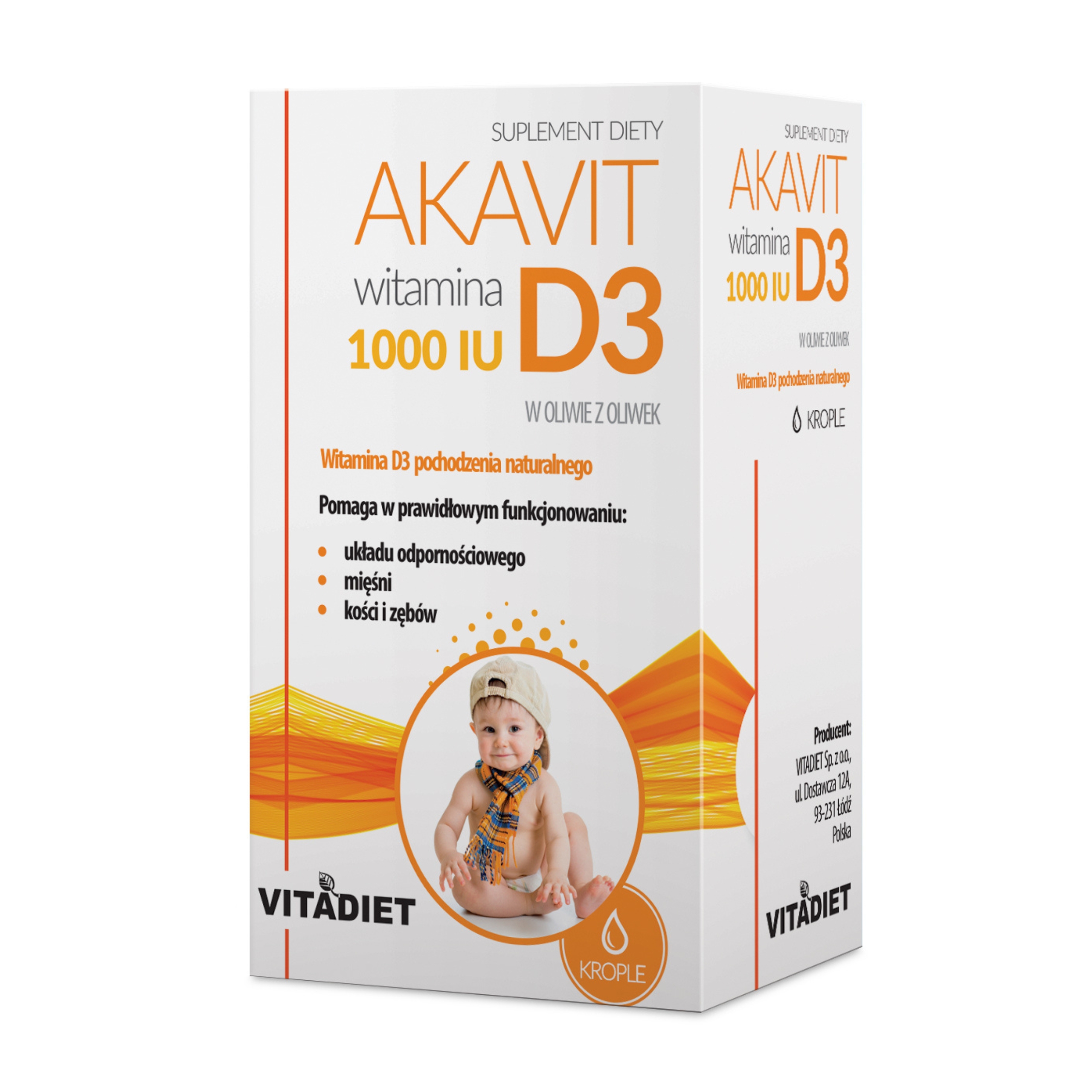 Akavit witamina d3 1000 iu, 29,4 ml