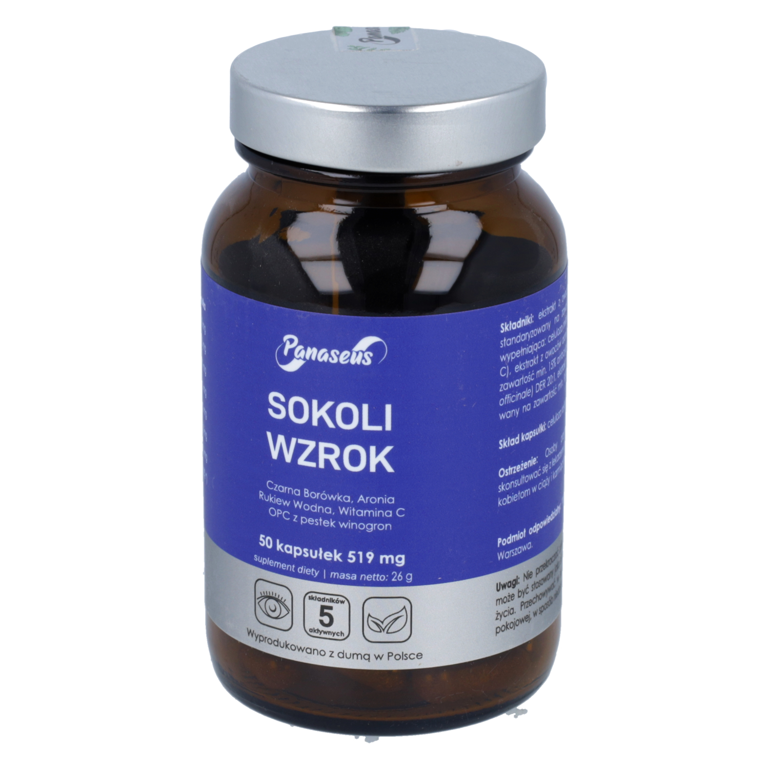 Pananseus sokoli wzrok, 50 kapsułek