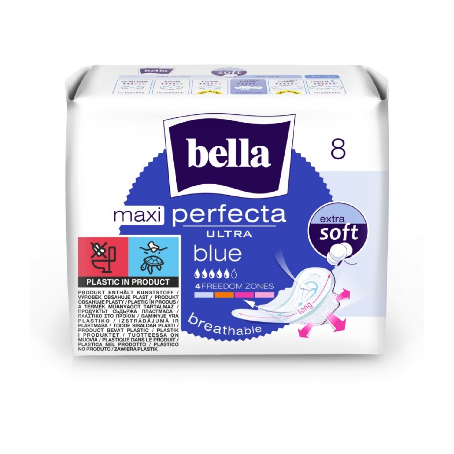 Bella perfecta ultra maxi blue - podpaski higieniczne, 8 sztuk