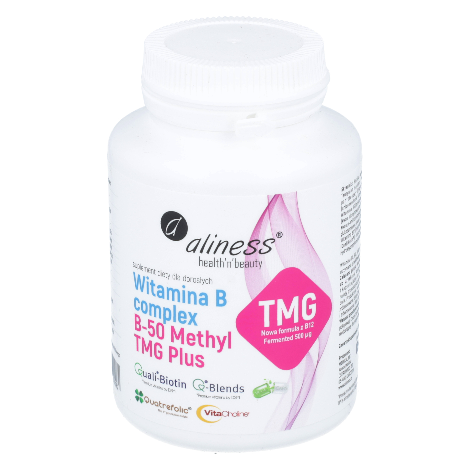 Aliness witamina b complex b-50 methyl tmg plus, 100 kapsułek