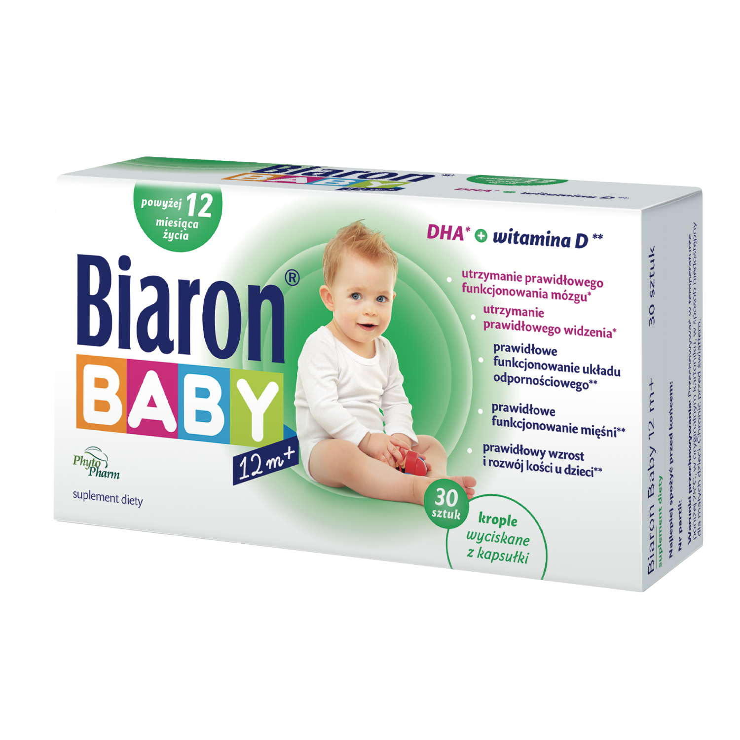 Biaron baby 12m+, 30 kapsułek