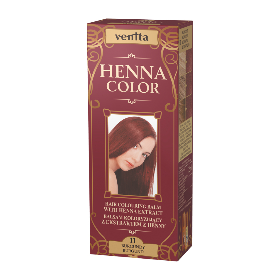 Venita henna color - balsam koloryzujący z ekstraktem z henny, 11 burgund, 75 ml (data ważności: 30.06.2026)