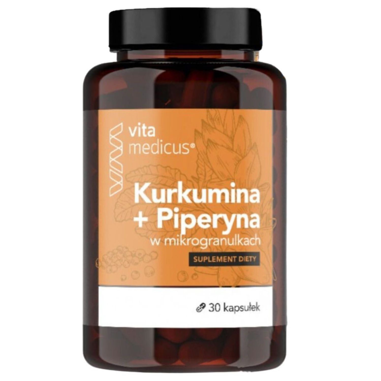Vita medicus kurkumina + piperyna, 30 kapsułek