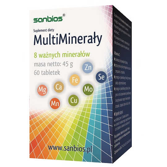 Sanbios multiminerały, 60 tabletek