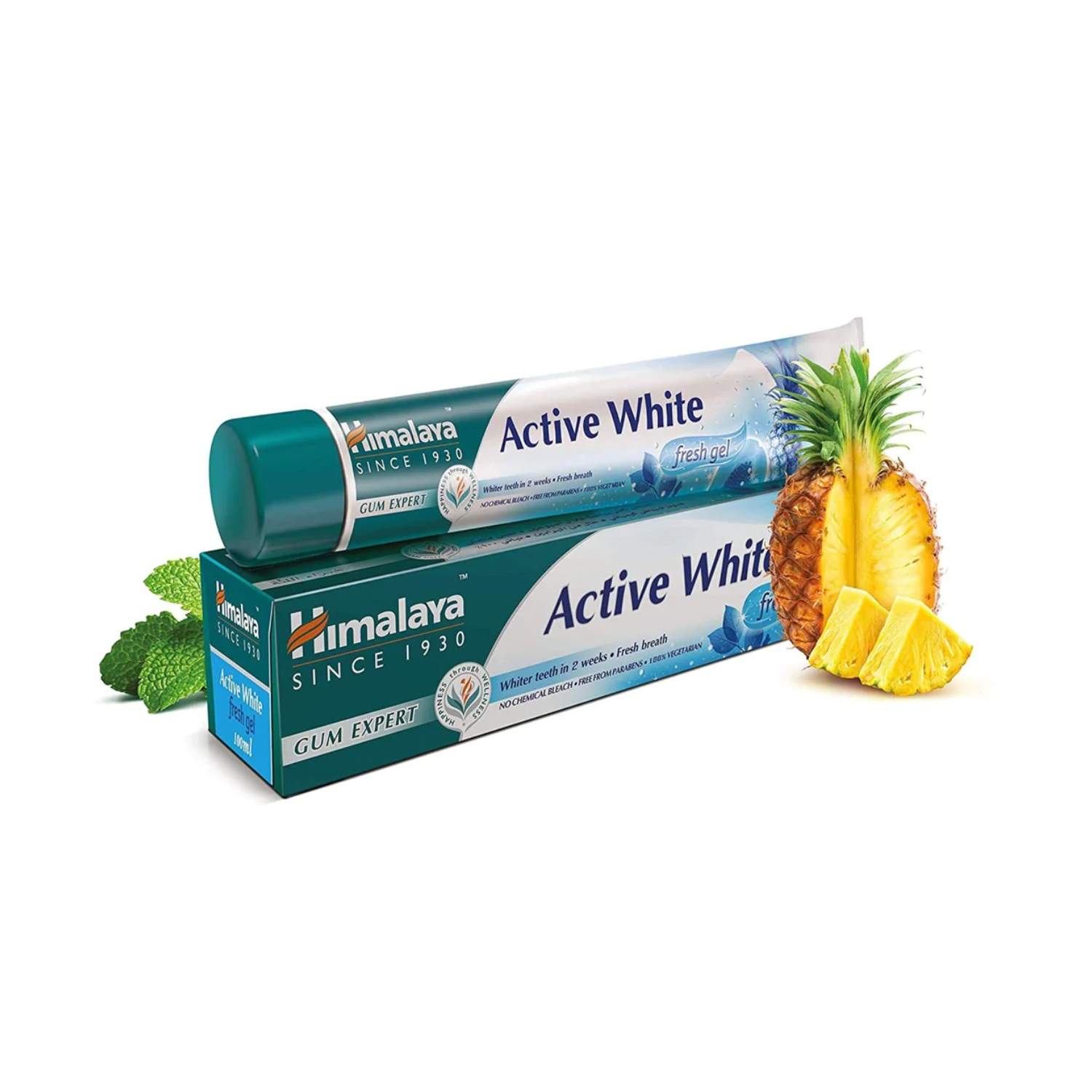 Himalaya active white herbal - żel wybielający do mycia zębów, 75 ml