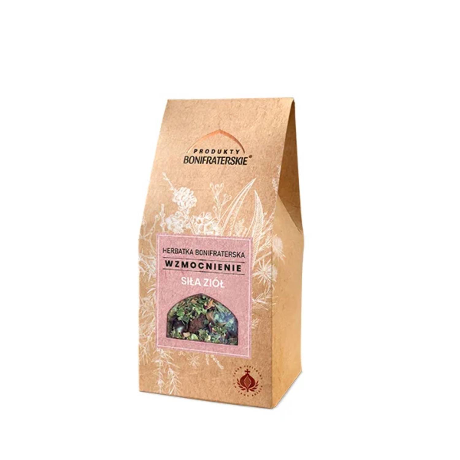 Produkty bonifraterskie - herbatka bonifraterska wzmocnienie, siła ziół, 100 g