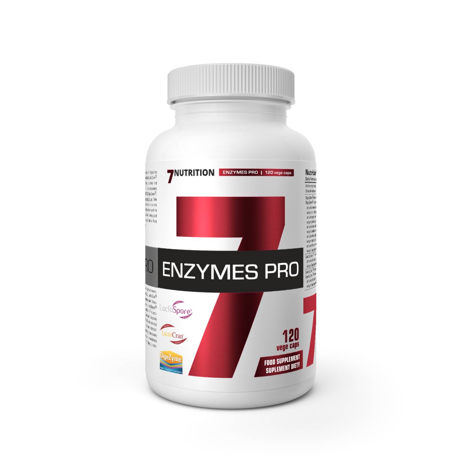 7nutrition enzymes pro, 120 kapsułek