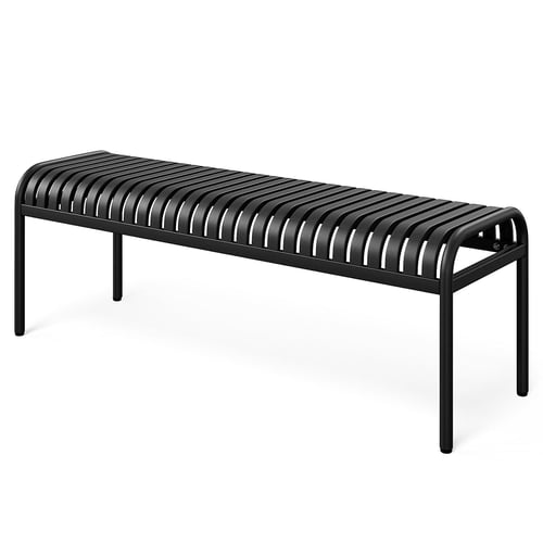 Záhradná lavica Baiso 130 cm – čierna