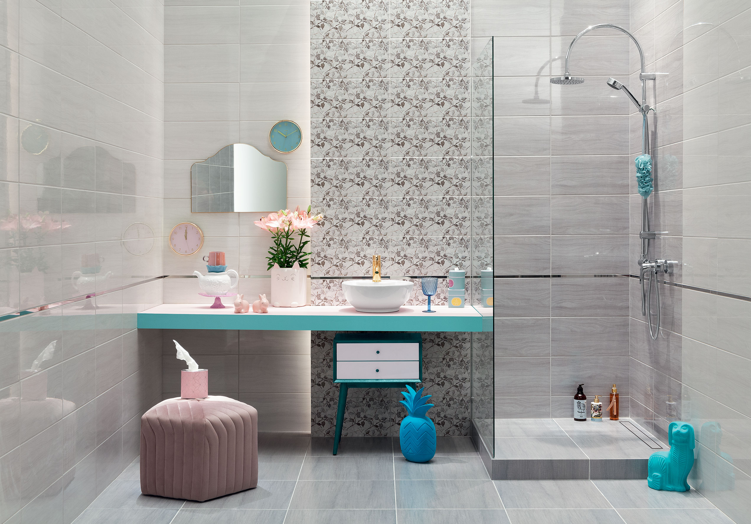 Domino Edello leaves dekor ścienny 22,3x44,8 cm