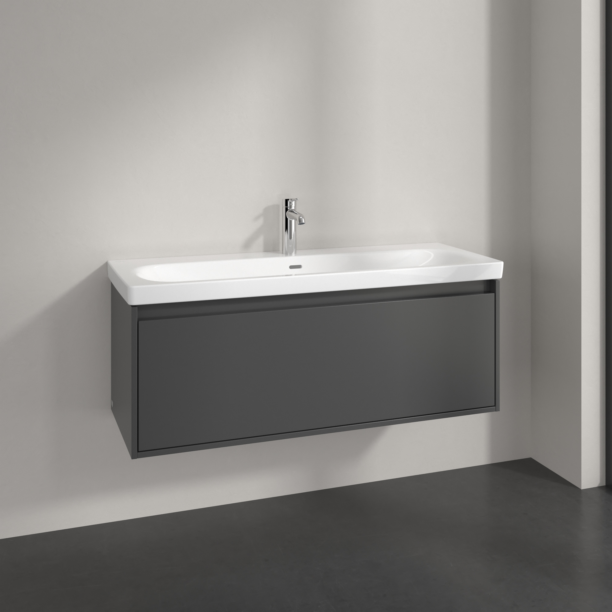 Villeroy & Boch Skyla szafka 117,2x43,9x43,6 cm podumywalkowa wisząca Graphite C79200VR