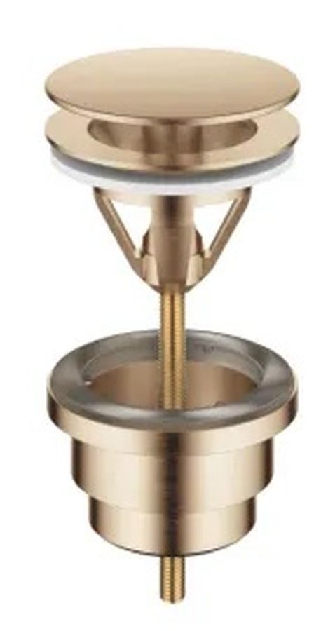 Dornbracht zestaw odpływowy z korkiem okrągły bez przelewu szampański szczotkowany 10126970-46