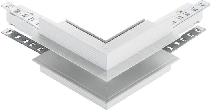 DPM M-Line łącznik kątowy do szyny magnetycznej zewnętrzny podtynkowy biały MTL-R-OL-W