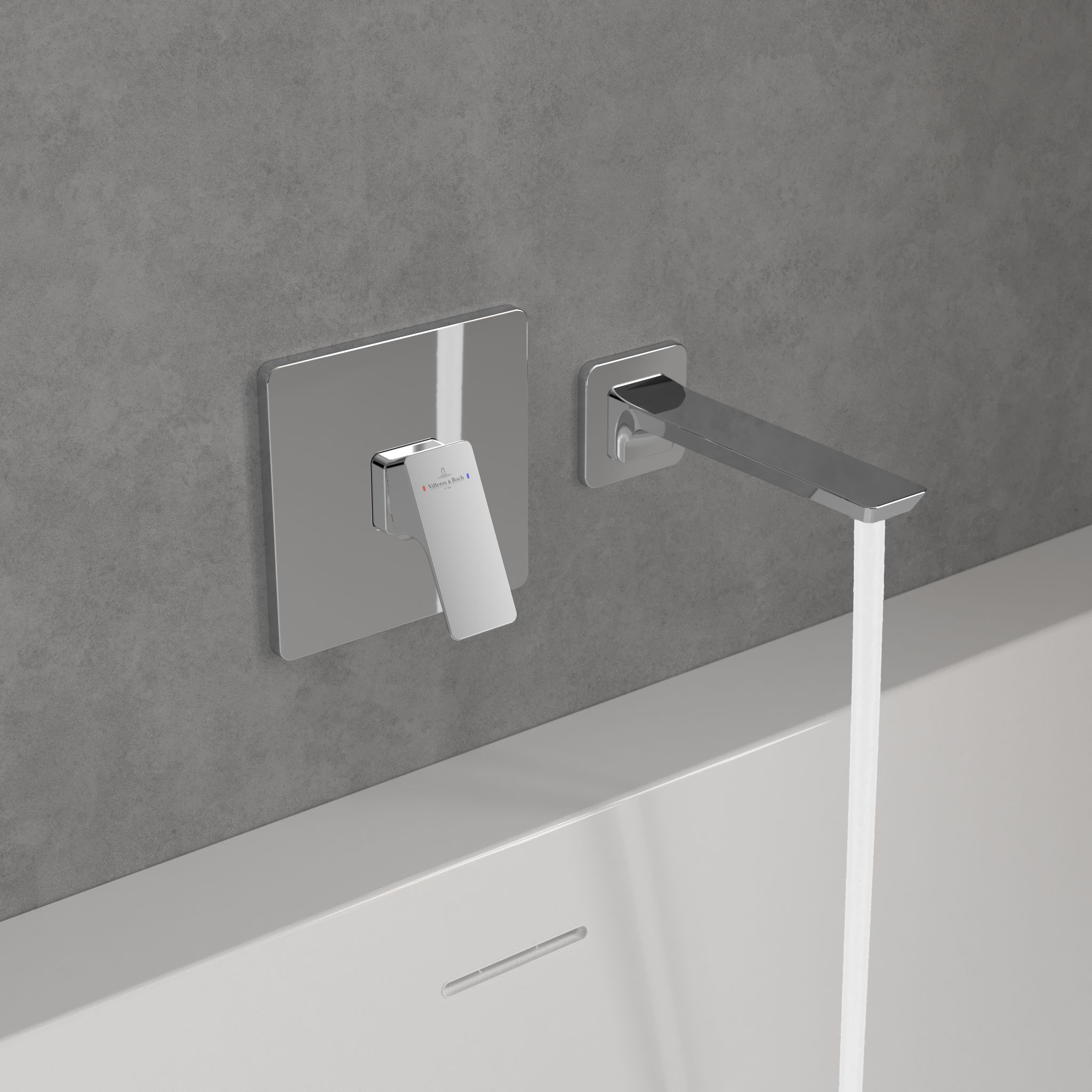 Villeroy & Boch Subway 3.0 wylewka do baterii wannowa chrom TVT11200100061