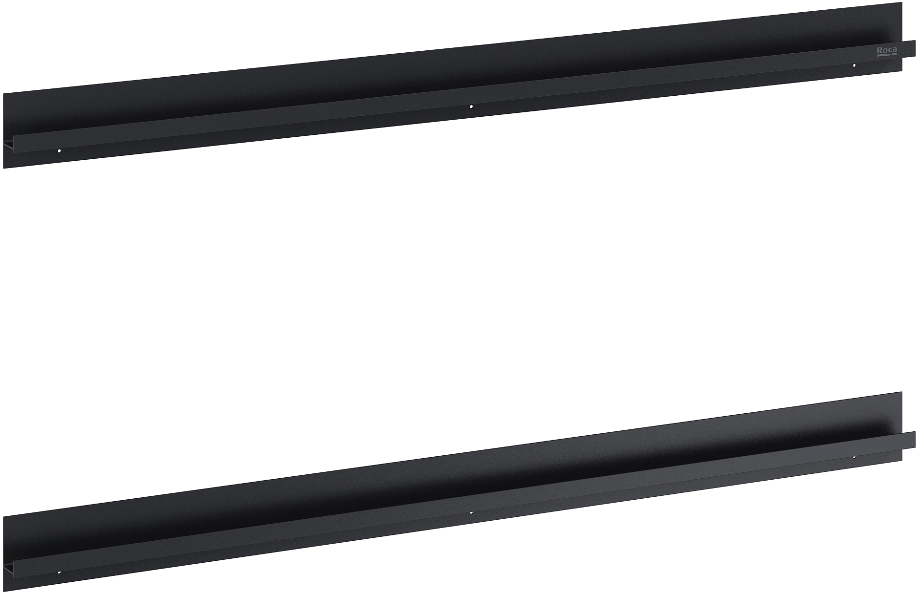 Roca Gap Pro uchwyt do szafki 70 cm 2 szt czarny mat A817006485
