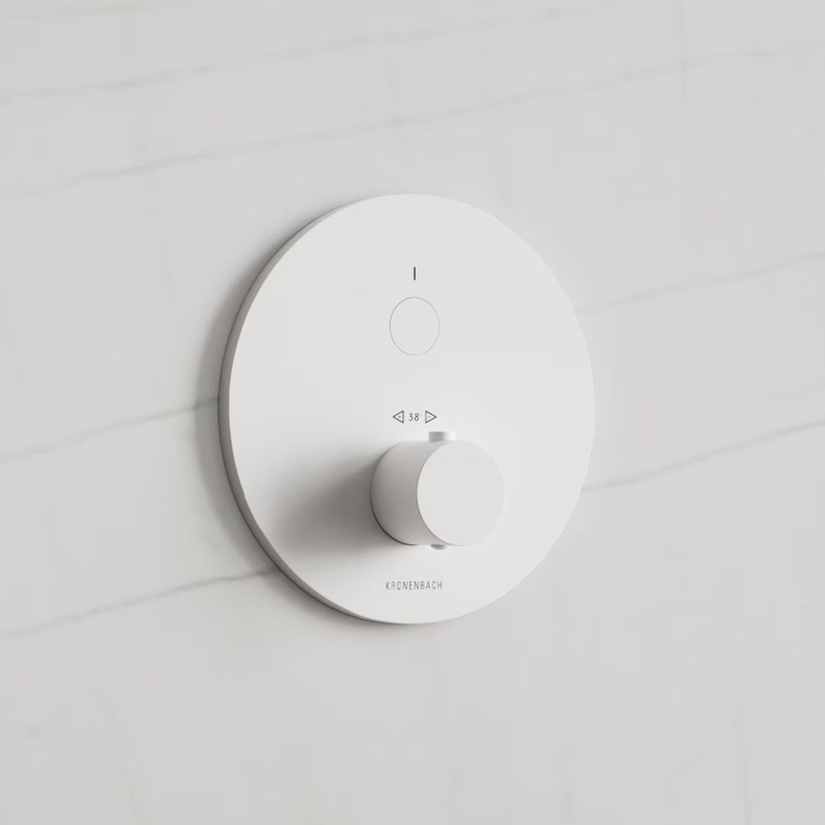 Kronenbach Smart Push bateria prysznicowa podtynkowa termostatyczna biały mat 19044001WM