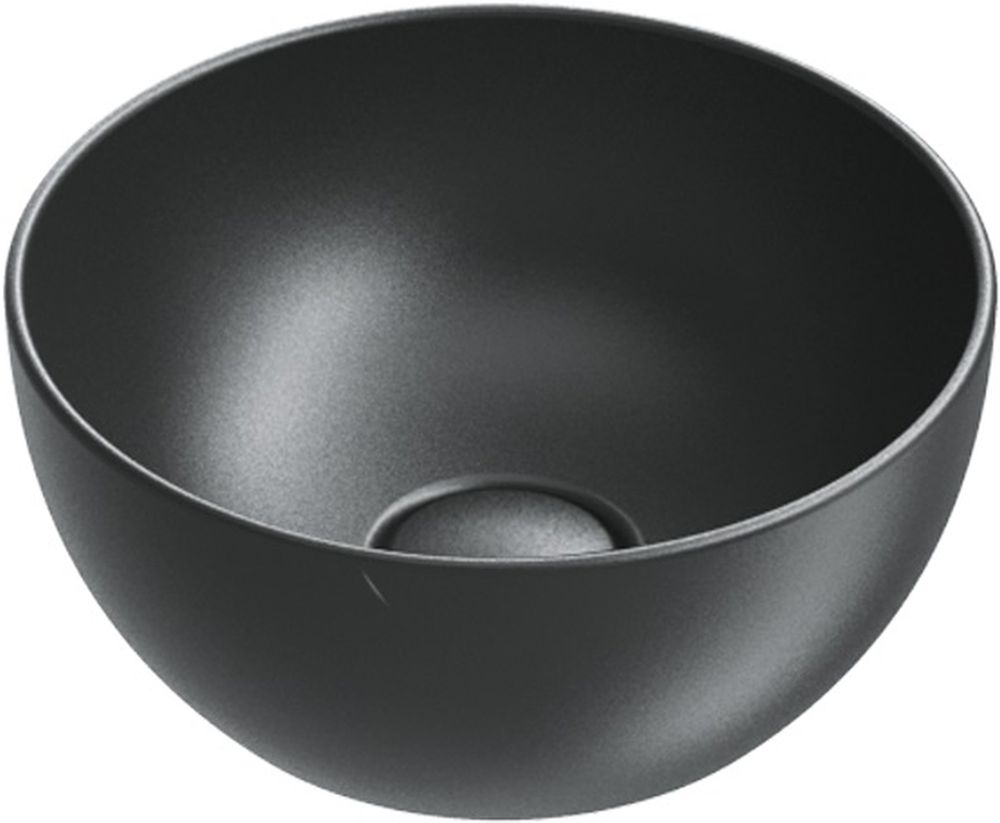 Catalano Sfera umywalka 32x32 cm okrągła nablatowa czarna 0523320022