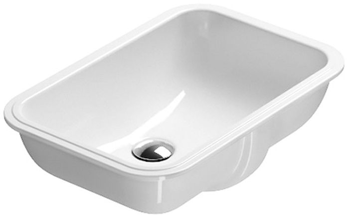 Catalano Sottopiano umywalka 55x38 cm prostokątna podblatowa biała 0727550001