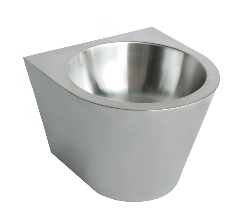 Faneco umywalka 36x36 cm ścienna stal nierdzewna szczotkowana N13036C.S