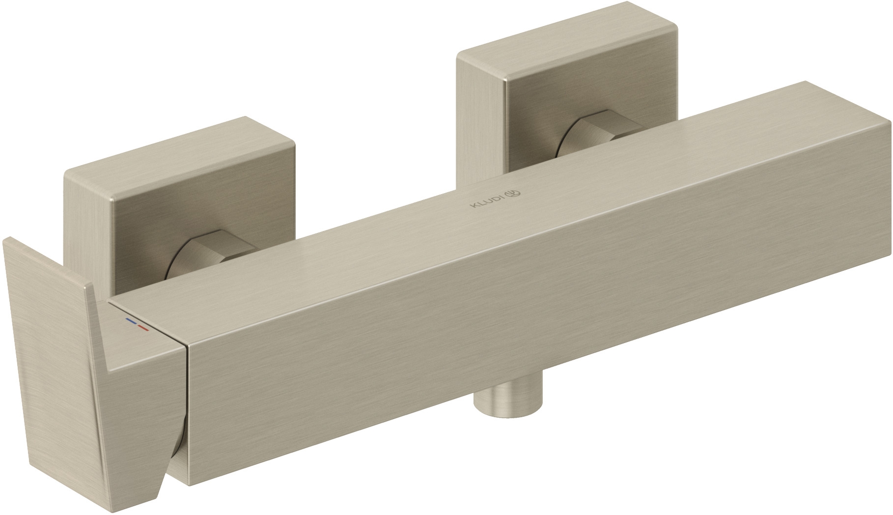 Kludi Decus bateria prysznicowa ścienna nikiel szczotkowany 54831N575