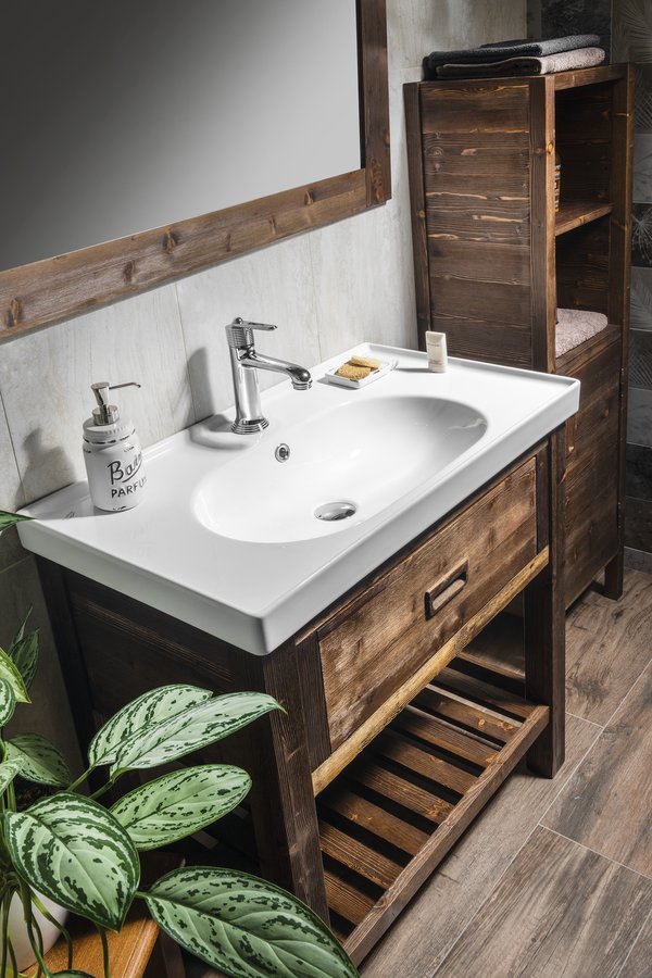 Sapho Brand umywalka 79,9x44,8 cm ścienna prostokątna biała TU0422