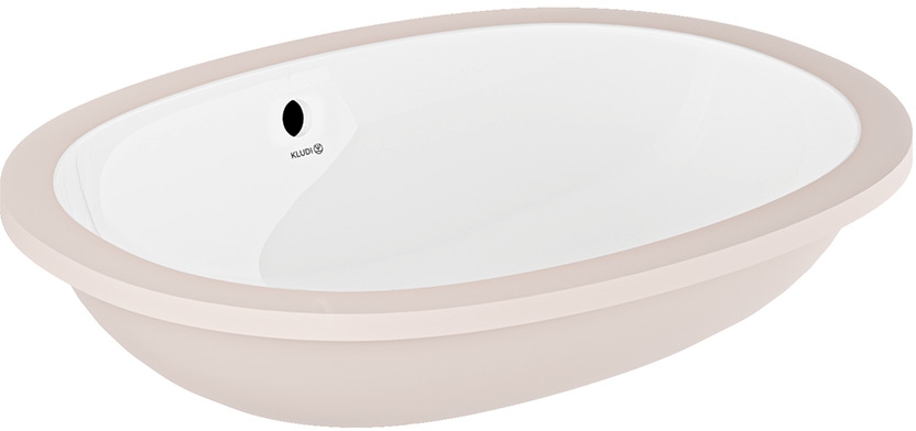 Kludi Resa umywalka 50x36 cm owalna podblatowa biała 59W0343