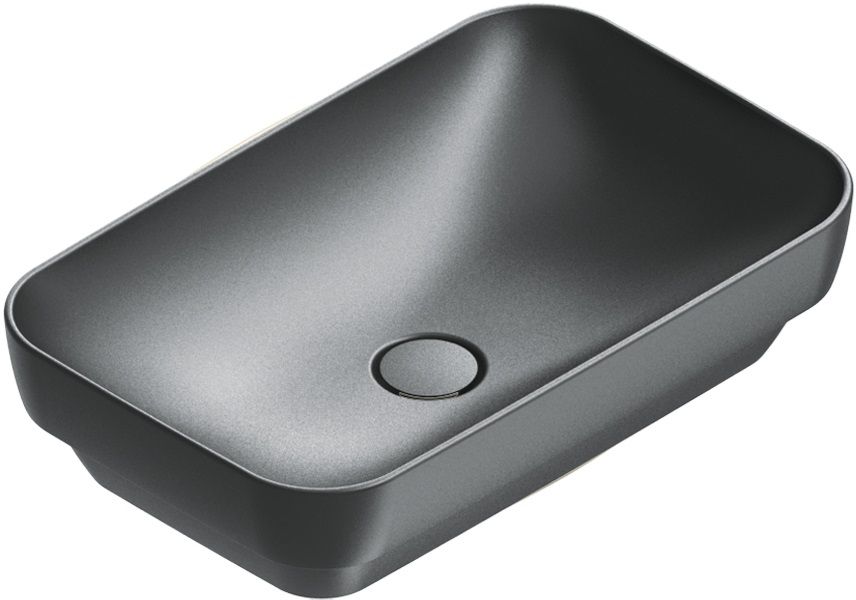 Catalano Green umywalka 60x38 cm prostokątna wpuszczana czarna 0424600022