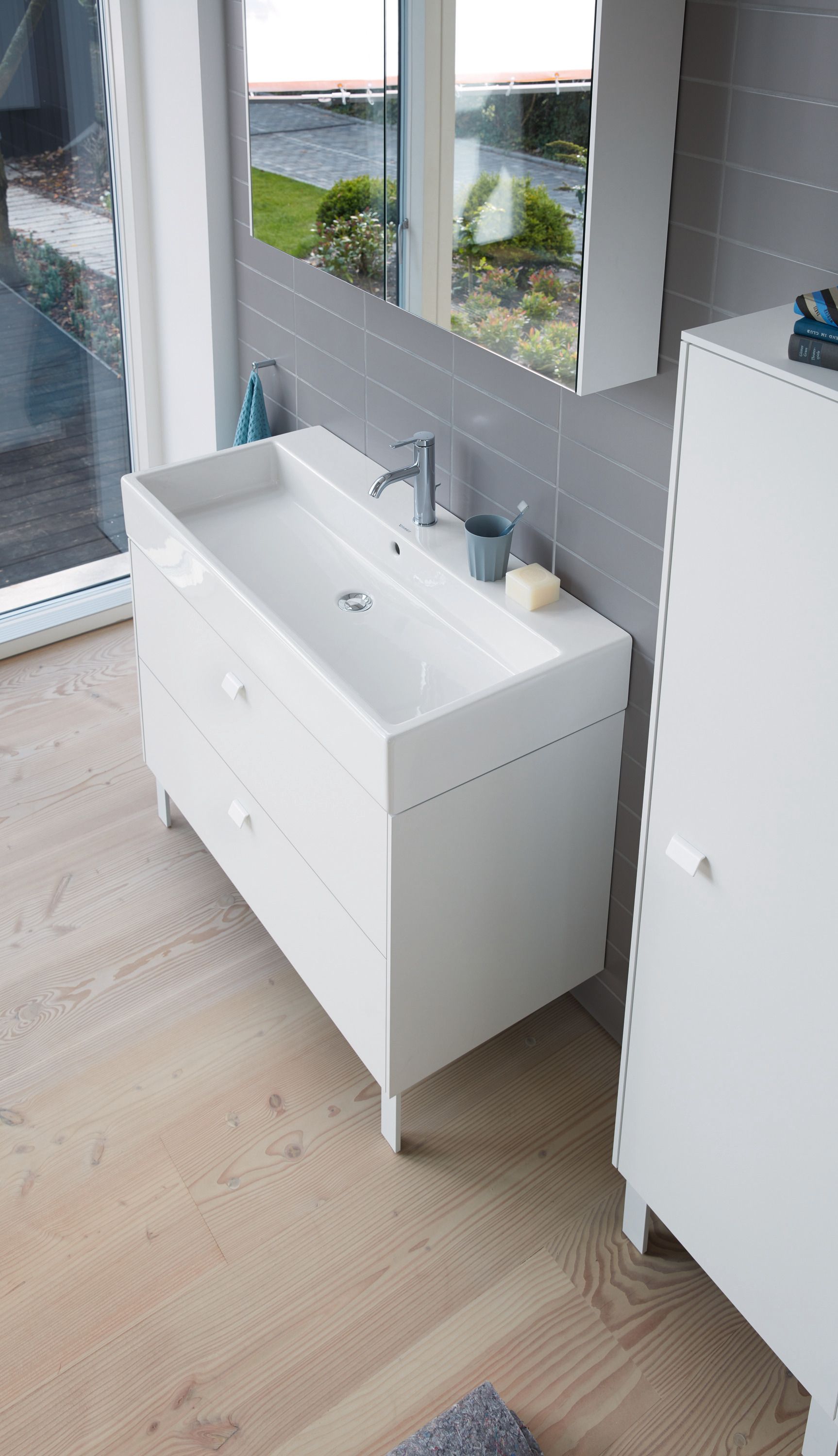 Duravit Vero Air umywalka 100x47 cm meblowa prostokątna biała 2350100000