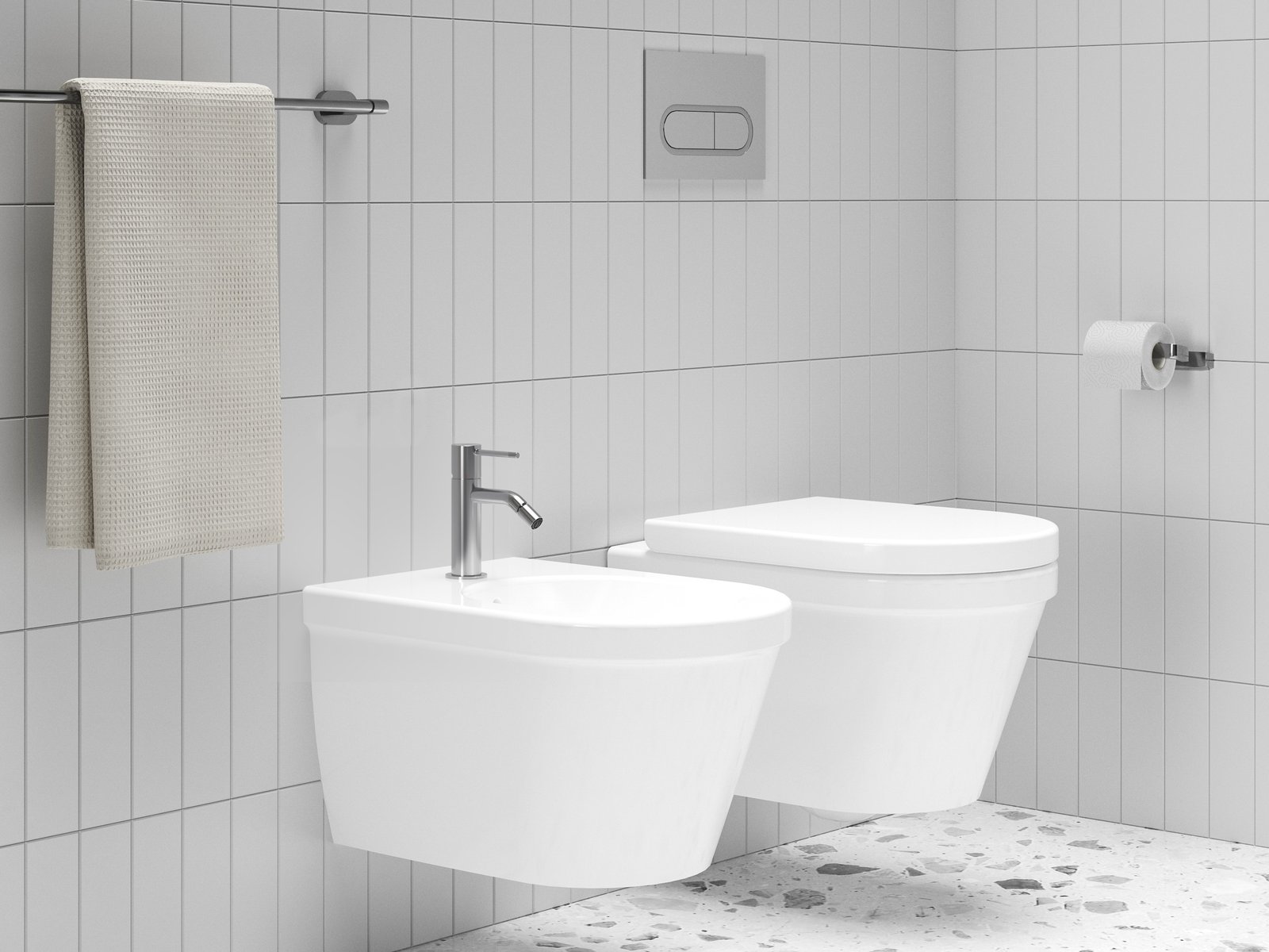 Ravak Espirit bateria bidetowa stojąca chrom X070201