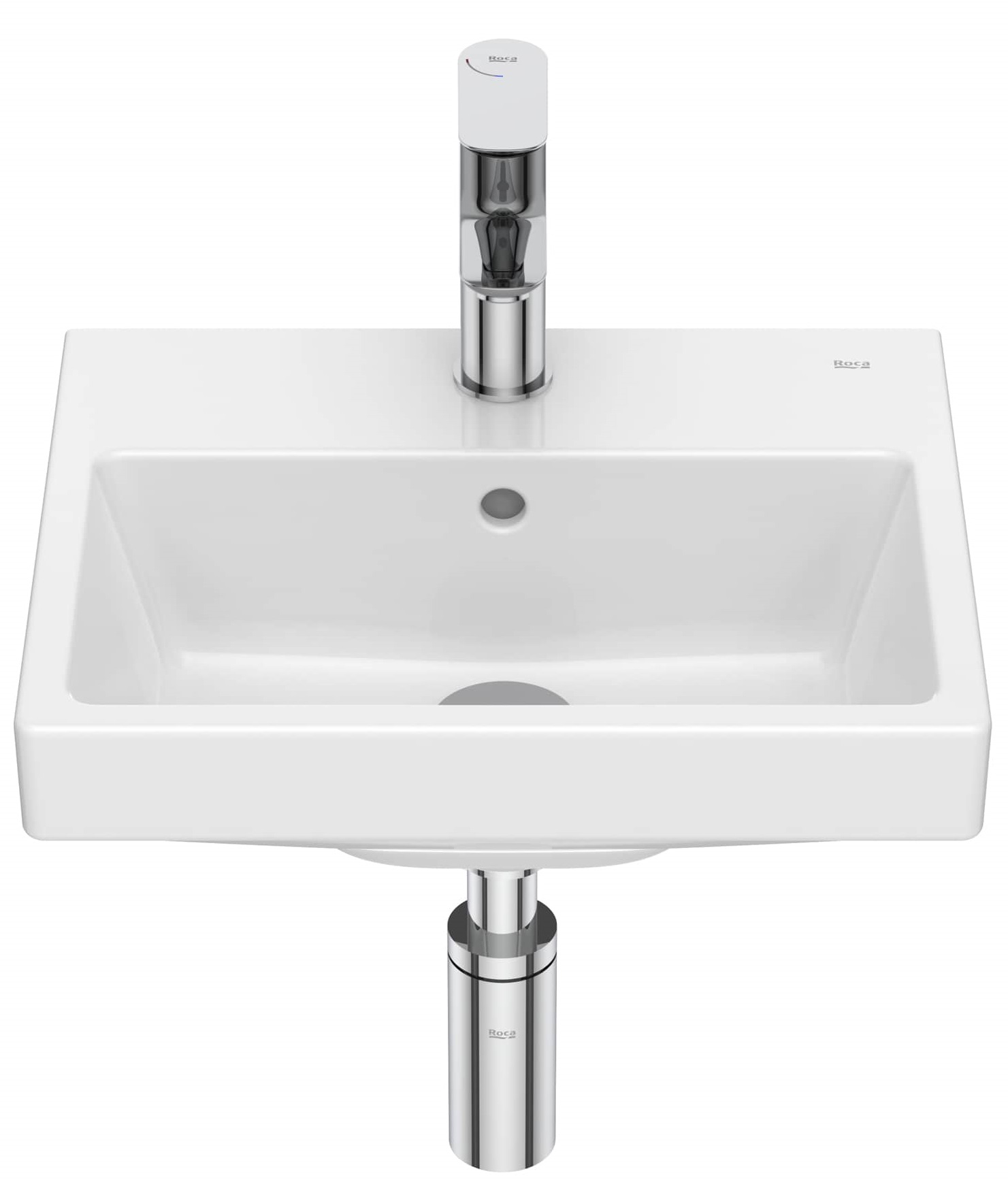 Roca Gap umywalka 40x32 cm prostokątna ścienna biała A3270YX000 - Wysyłka w 24h