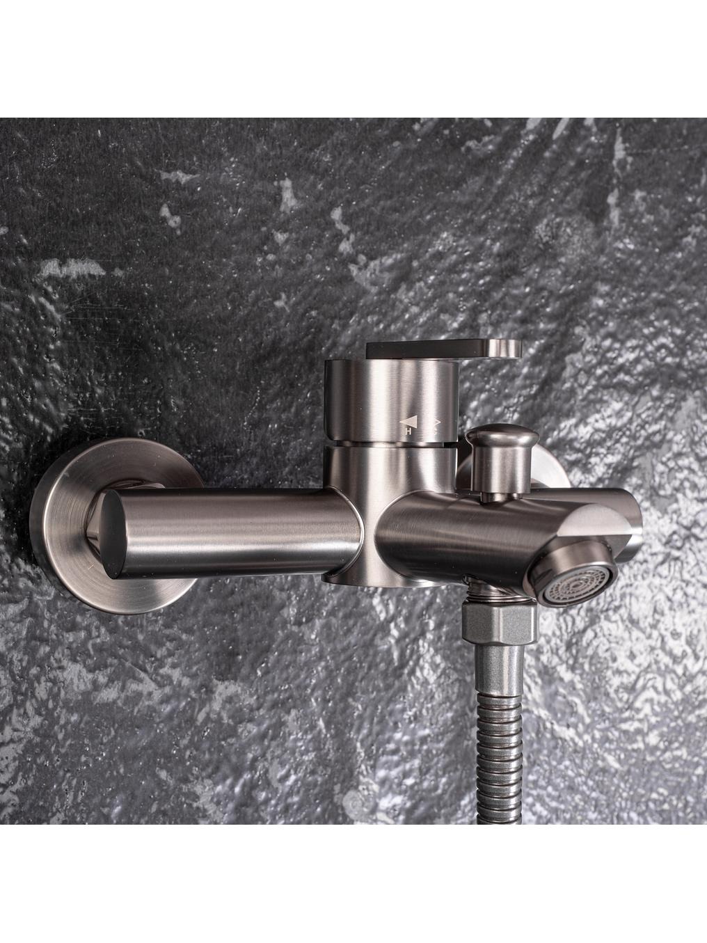 Rea Ontario bateria wannowo-prysznicowa ścienna tytan REA-B5515