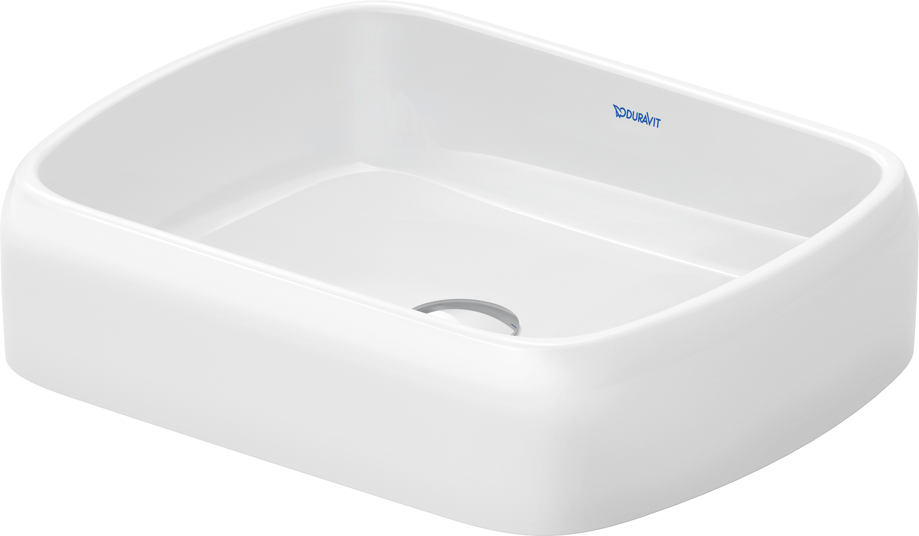Duravit Qatego umywalka 50x40 cm prostokątna nablatowa biała 2384500079