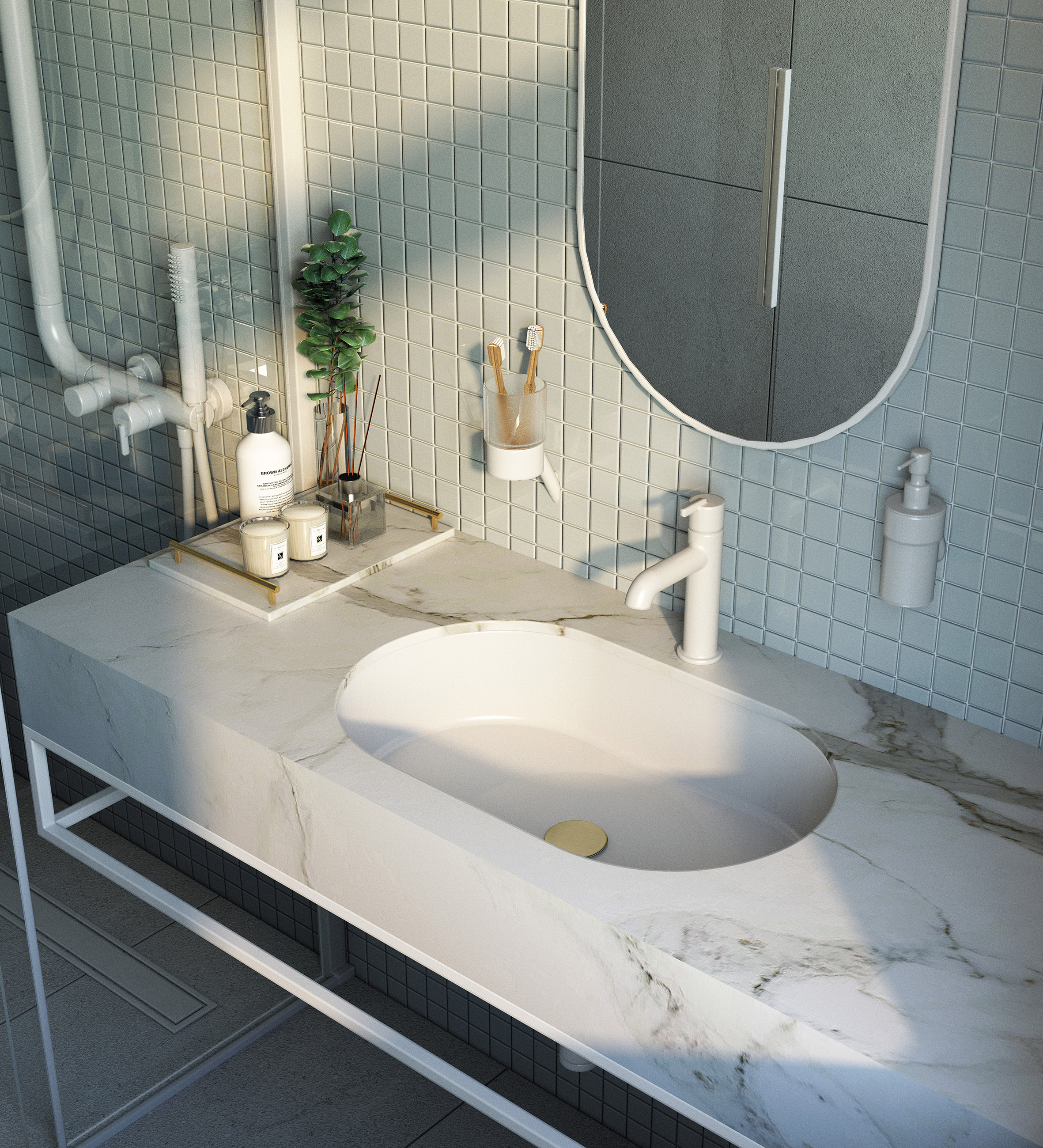 Deante Silia umywalka 58x39 cm owalna podblatowa biała CQS_AU6U - Wysyłka w 24h