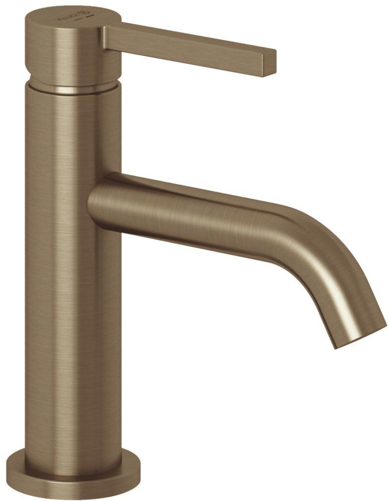 Kludi Nova Fonte Pura bateria umywalkowa stojąca brązowy szczotkowany 20288N115