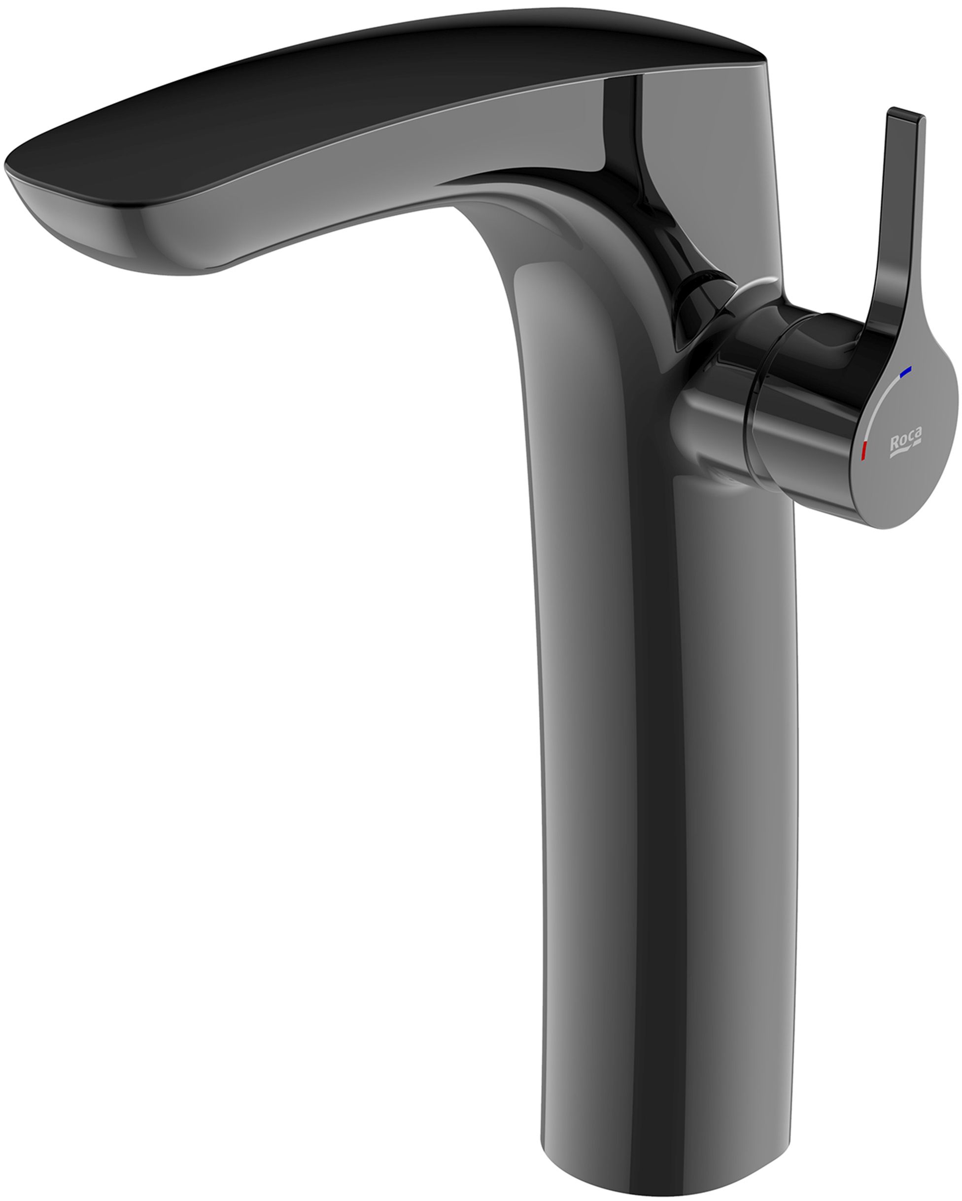 Roca Insignia Black bateria umywalkowa stojąca czarna A5A3C3ACN0