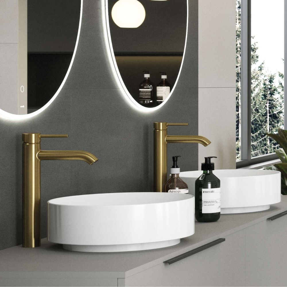 Kludi Resa R umywalka z korkiem 40x40 cm okrągła nablatowa biała 58CW1043 - Wysyłka w 24h