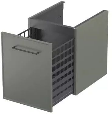 Oristo Lagom szafka 40x45,5x50 cm boczna wisząca oliwkowy mat OR53-SN1S-40-17