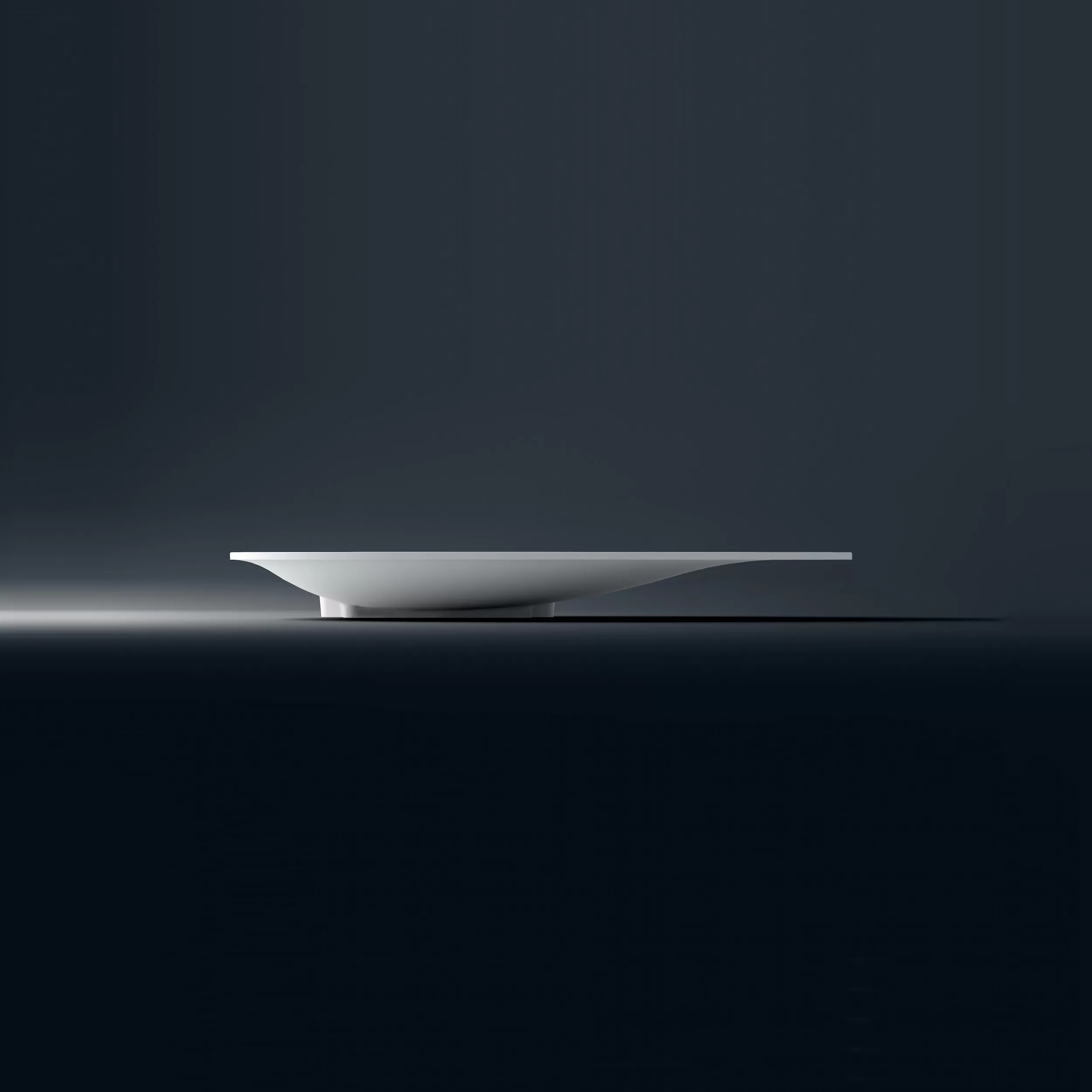 Clou First umywalka 84x38 cm owalna nablatowa biała CL/02.27011